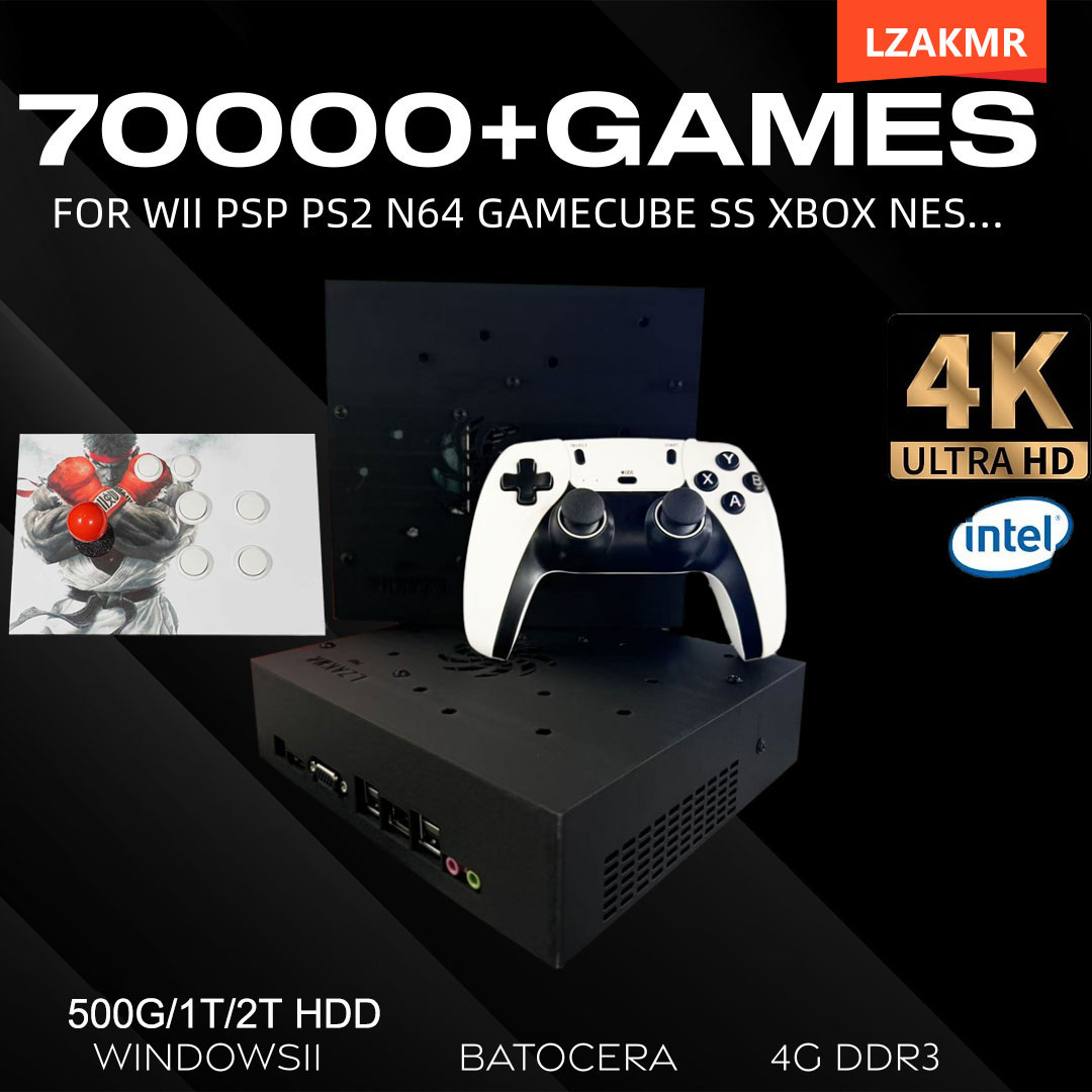 Gaming Console Windows - Retro Oyun Konsolu 70000+ Oyun 2TB