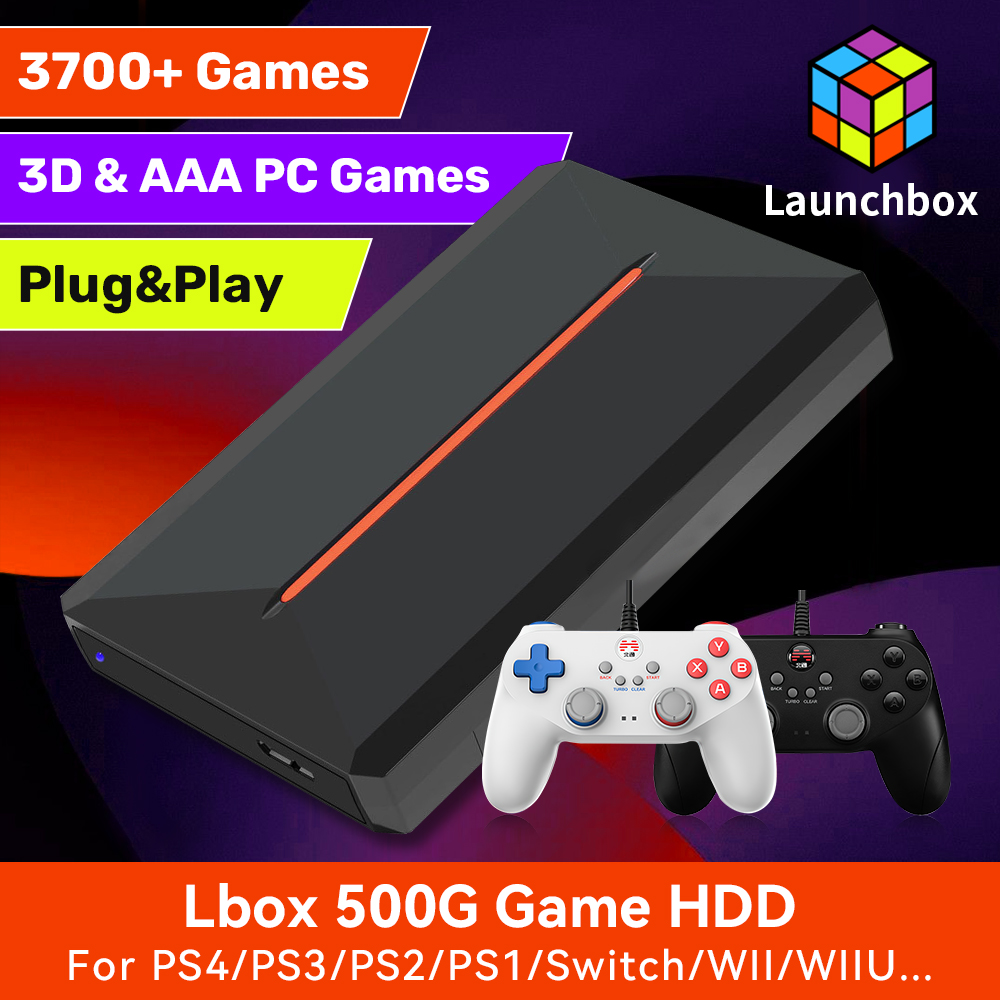 Gaming Console Cube - Launchbox 500G Oyun Sabit Disk Emülatörü
