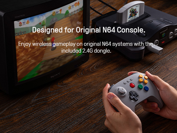 8BitDo N64 2.4G Hall Etkili Ka - Gaming Console Windows incelemesi ve fiyatı