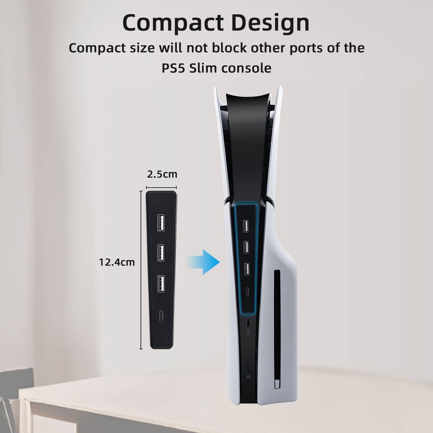 PS5 ince disk için 4 port USB  - Sony Console Ps5 Slim incelemesi ve fiyatı