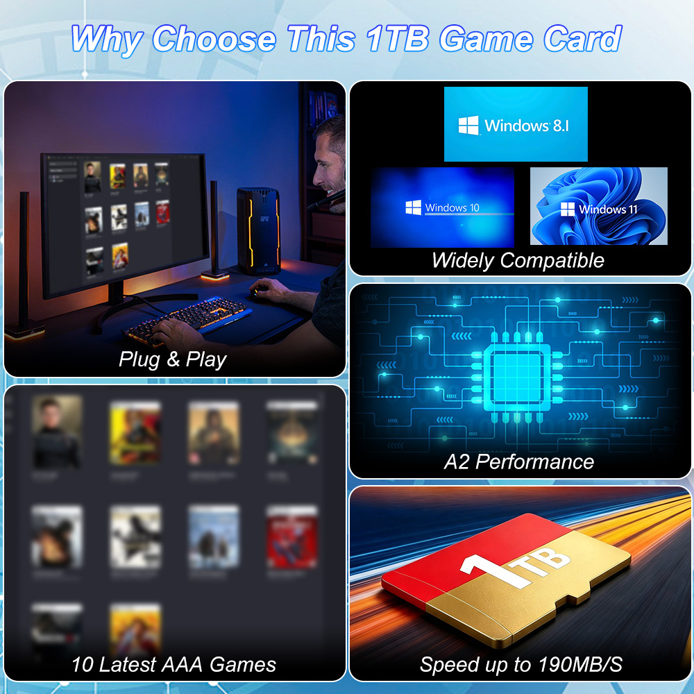 JMachen 1TB Oyun TF Kartı, 10  - Gaming Console Windows incelemesi ve fiyatı